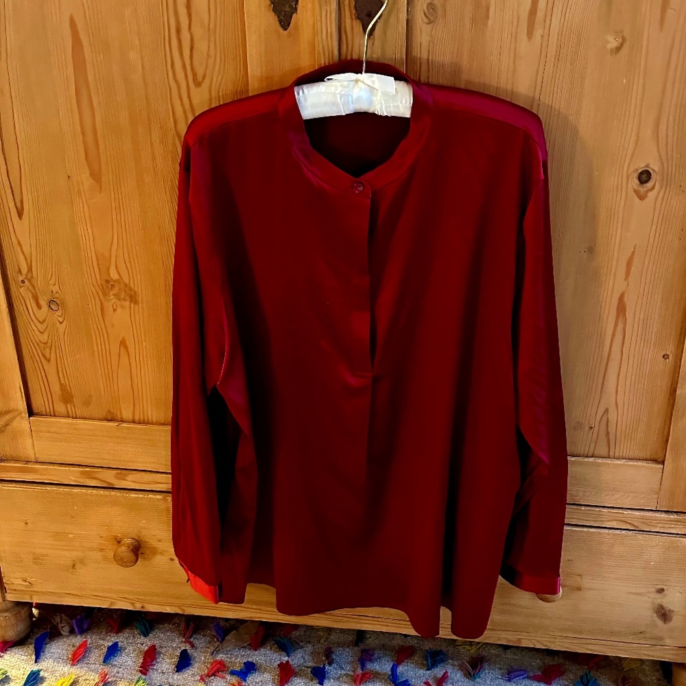 Eileen Fisher silk blouse XL